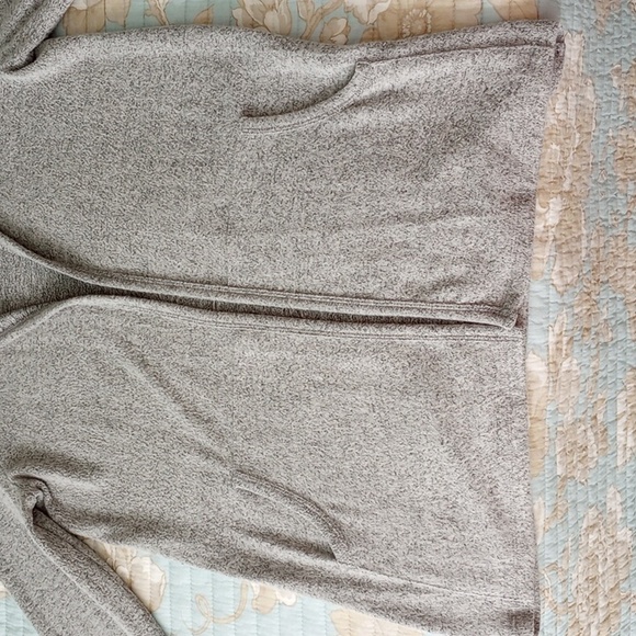 Pink Rose Medium Light Grey Hooded Open Cardigan - Picture 10 of 13